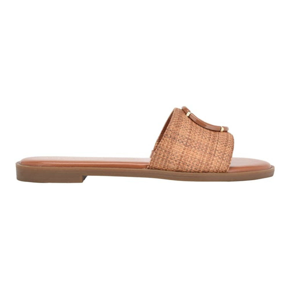 Women's 'Magnify Faux-Leather Beach' Slides