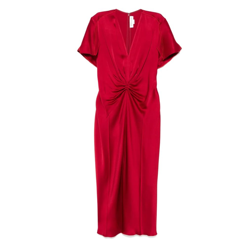 Robe Midi 'Gathered-Detail' pour Femmes