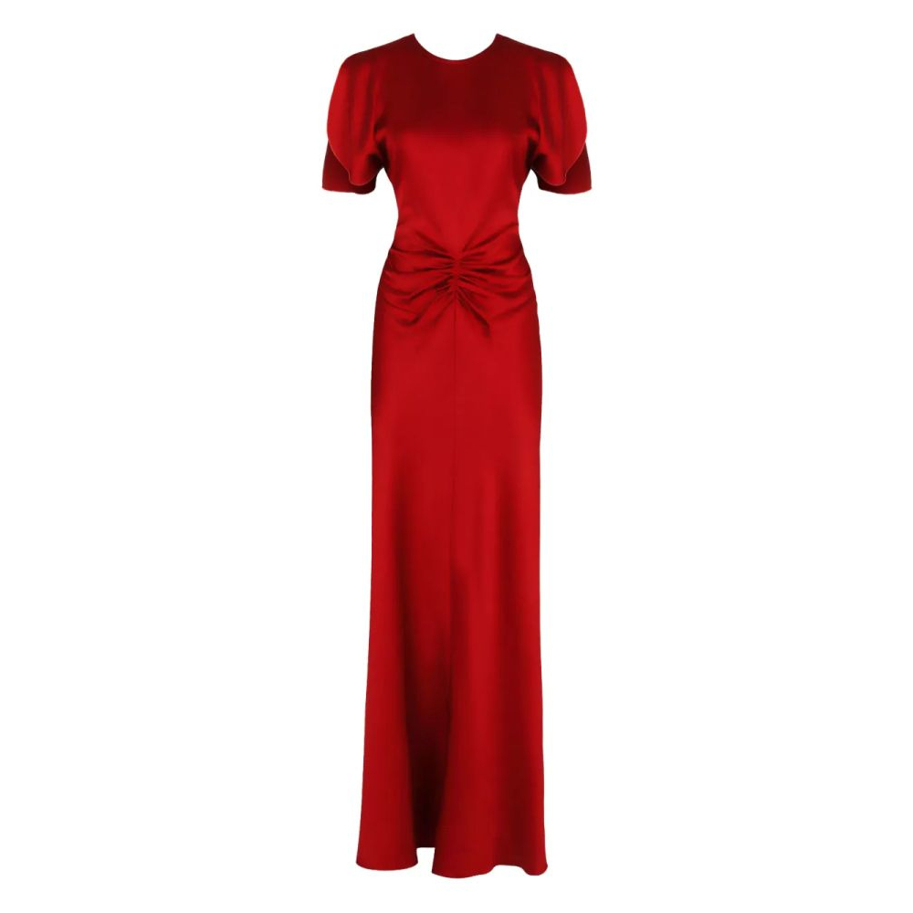 Robe maxi 'Gathered-Front' pour Femmes