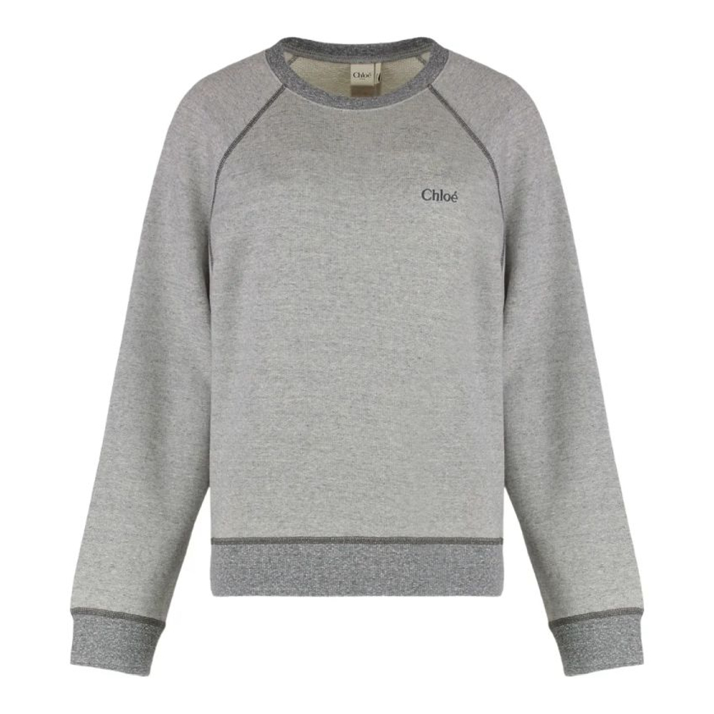 Sweatshirt 'Ribbed Crew-Neck' pour Femmes