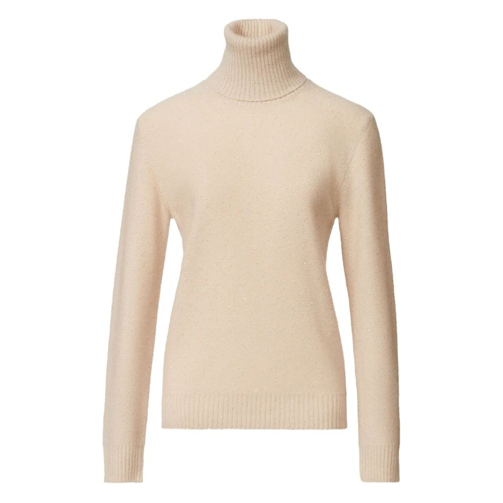 Pull 'Sequin-Embellished Roll-Neck' pour Femmes