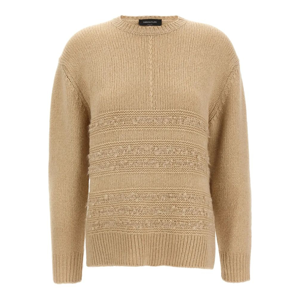 Pull 'Bouclé-Insert' pour Femmes