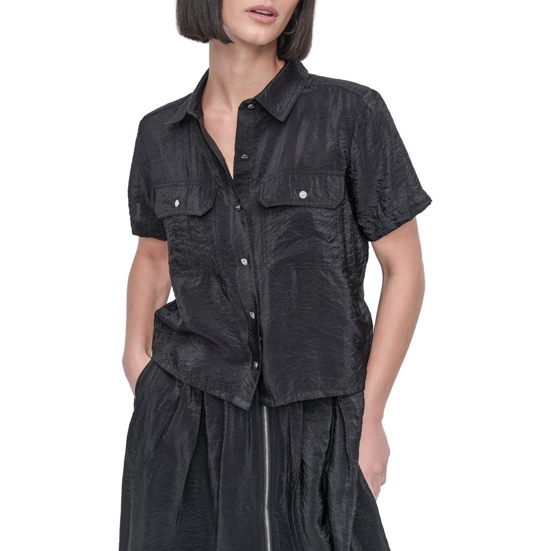Chemise 'Tech Poplin Button-Up' pour Femmes
