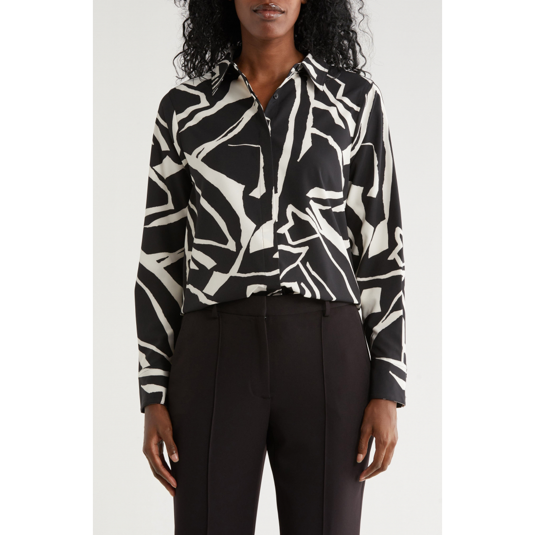 Chemise 'Collared Button-Up' pour Femmes