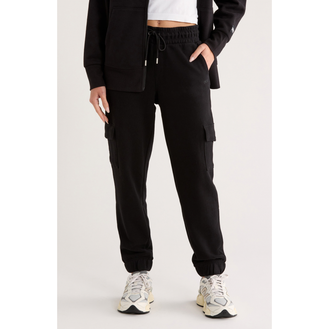 Jogging 'Embroidered Logo Slim Fit Cargo' pour Femmes