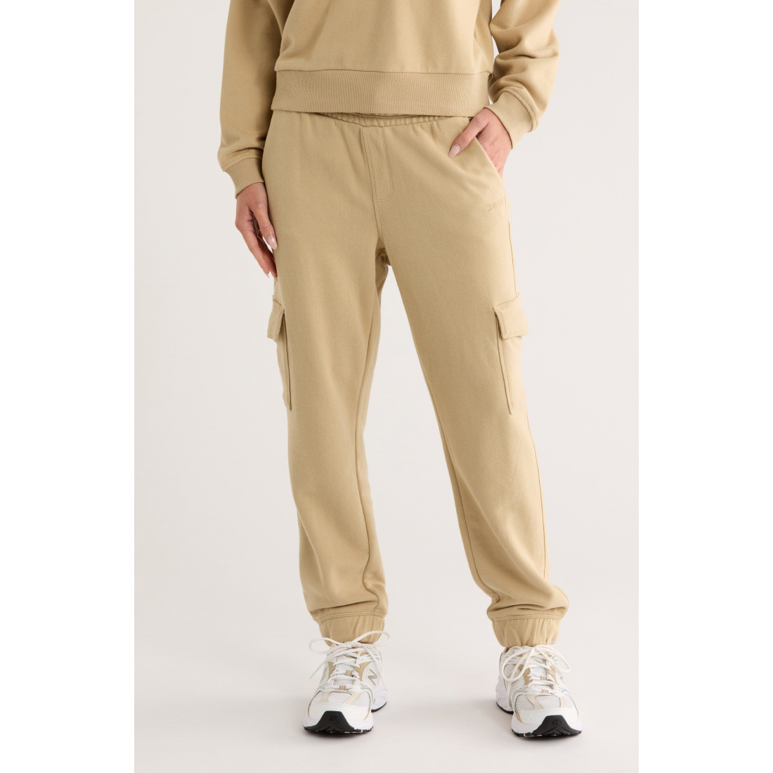 Jogging 'Embroidered Logo Slim Fit Cargo' pour Femmes