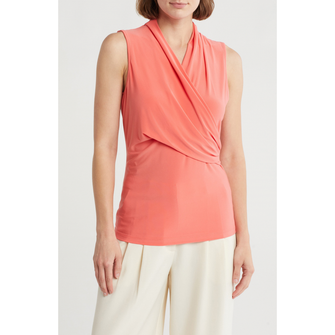 Haut sans manches 'Ruched Knit' pour Femmes