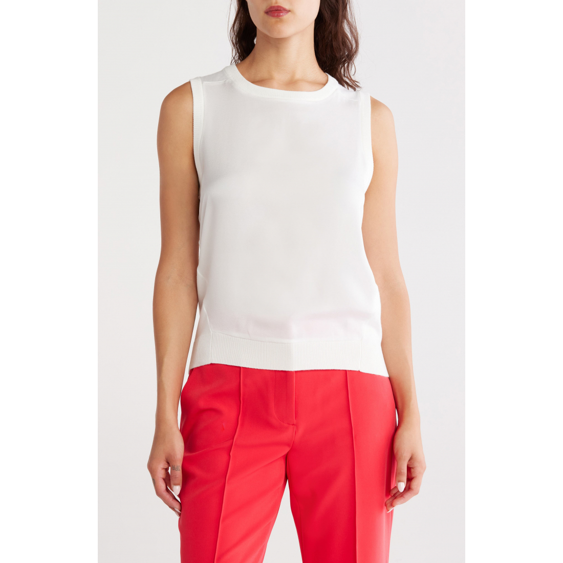 Women's 'Mixed Media' Sleeveless Sweater