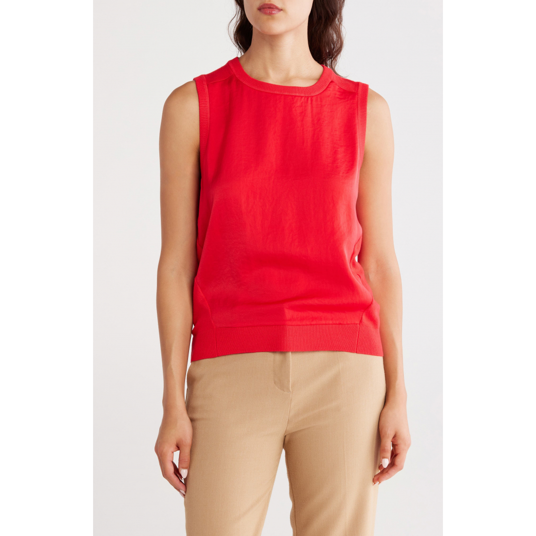 Women's 'Mixed Media' Sleeveless Sweater