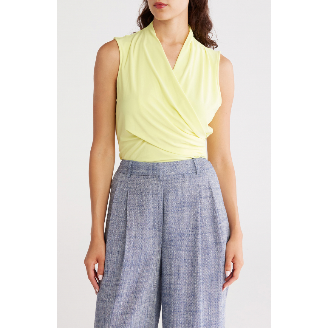 Haut sans manches 'Ruched Knit' pour Femmes