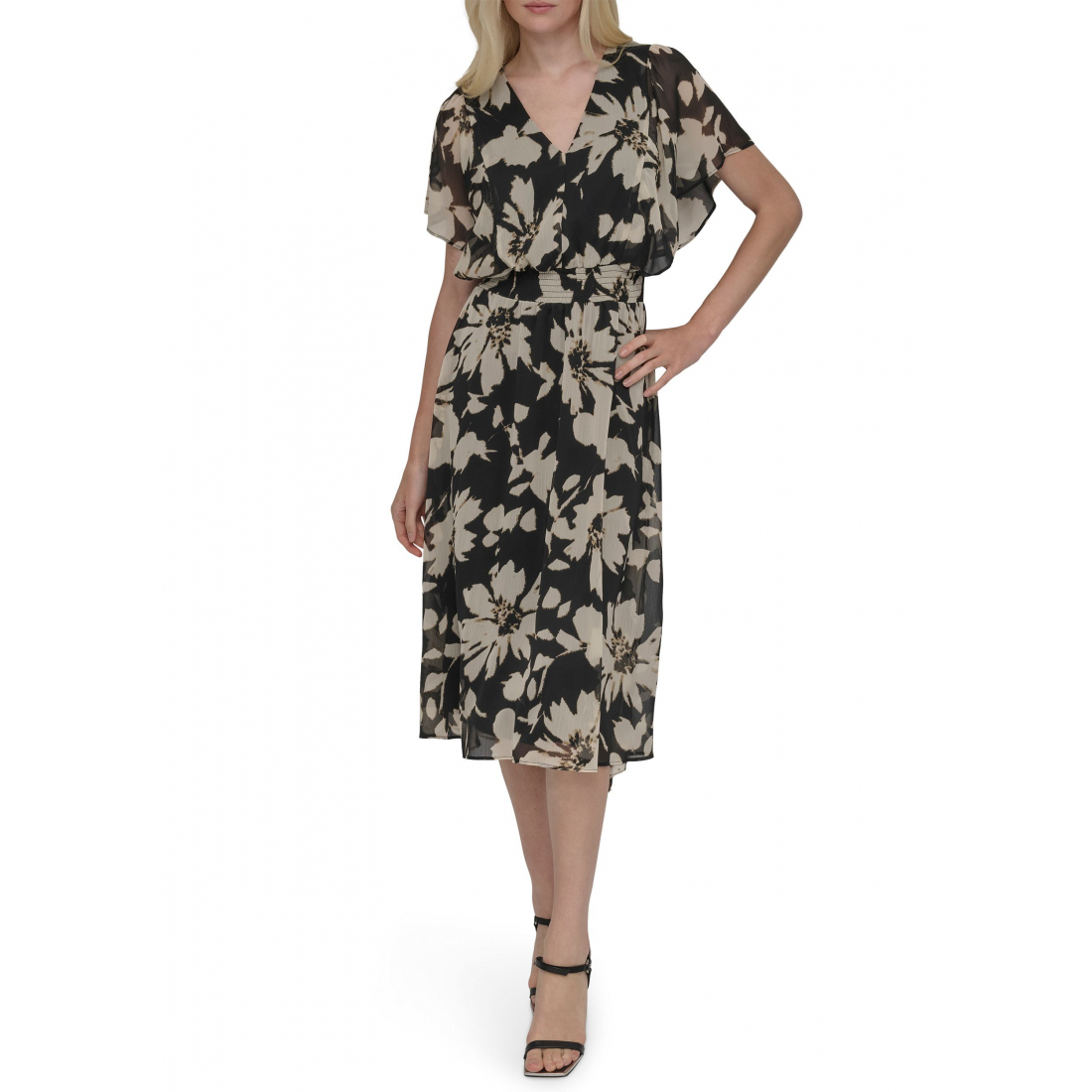 Robe Midi 'Floral Printed' pour Femmes