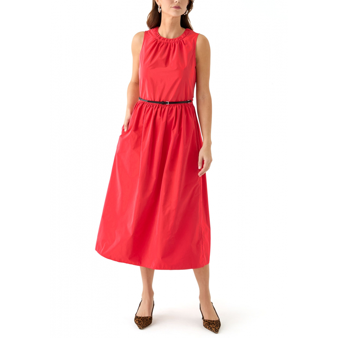 Robe sans manches 'Belted' pour Femmes