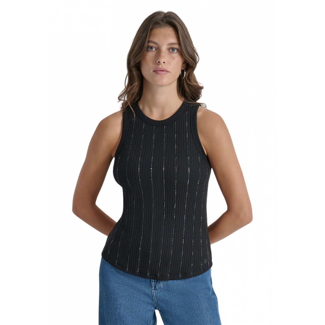 Débardeur 'Studded Ribbed' pour Femmes
