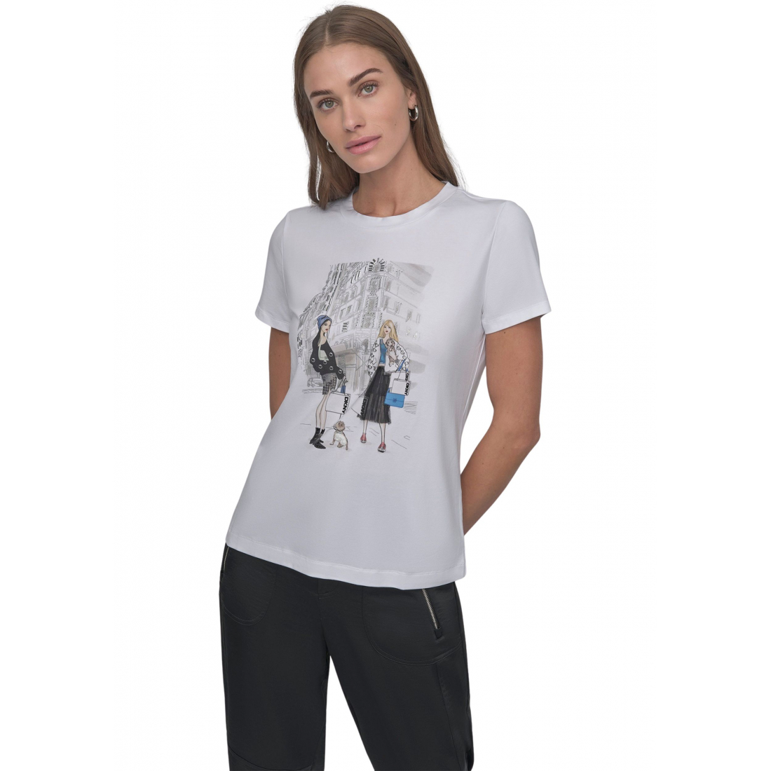 T-shirt 'NY Girls Graphic' pour Femmes