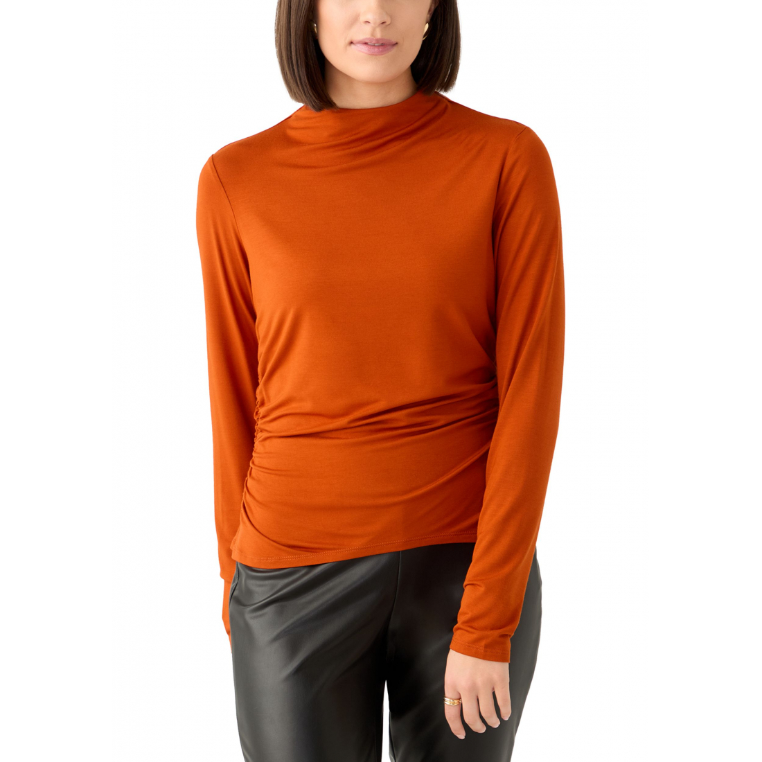 Top à manches longues 'Mock Neck' pour Femmes