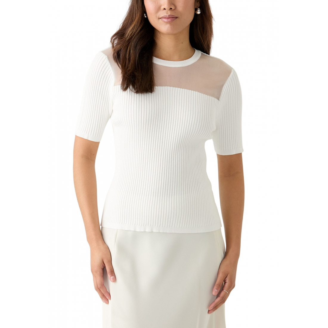 Top à manches courtes 'Knit' pour Femmes