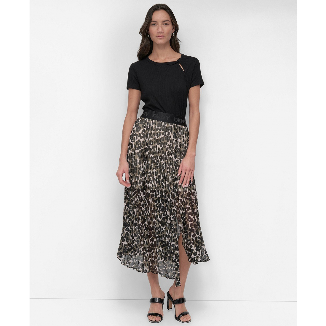 Jupe Midi 'Printed Chiffon' pour Femmes