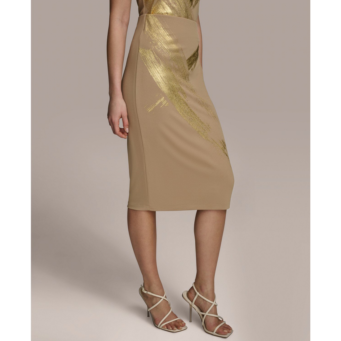 Jupe crayon 'Brushstroke-Print' pour Femmes