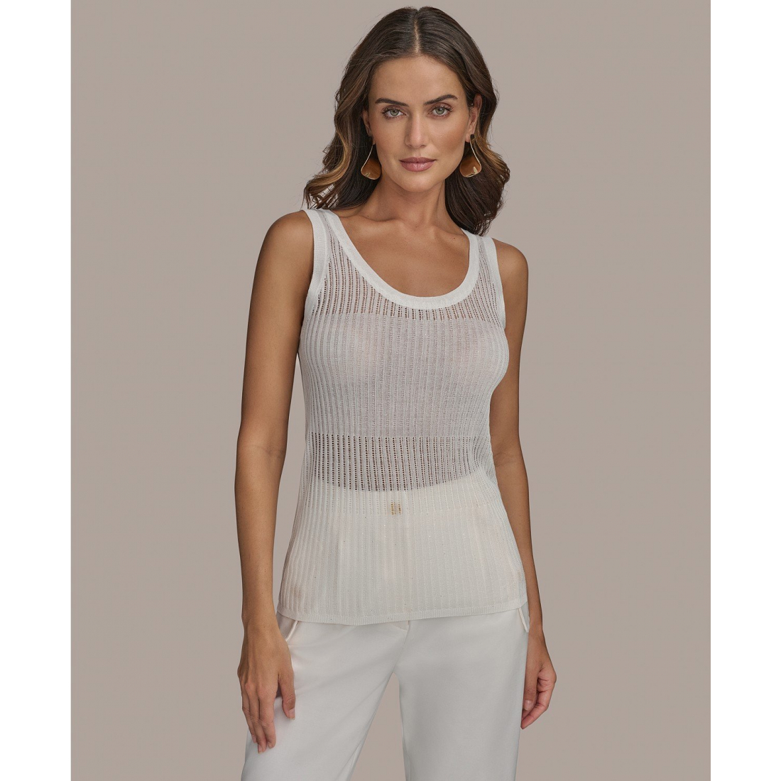 Haut sans manches 'Ribbed Shell' pour Femmes