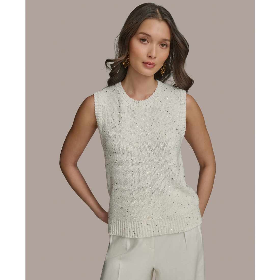 Haut sans manches 'Sequined' pour Femmes