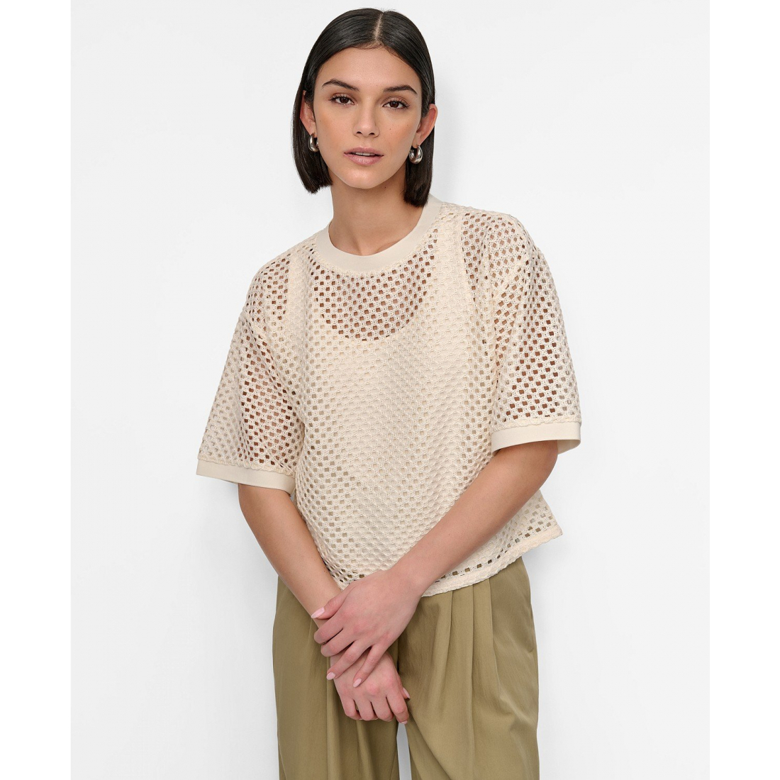 Top 'Crochet Knit' pour Femmes