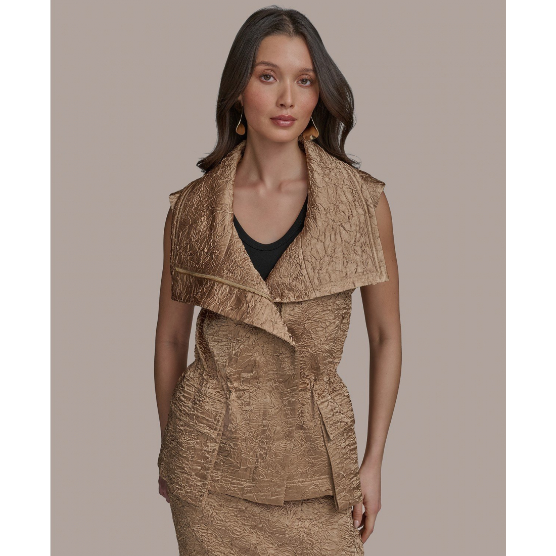 Gilet 'Crinkled' pour Femmes