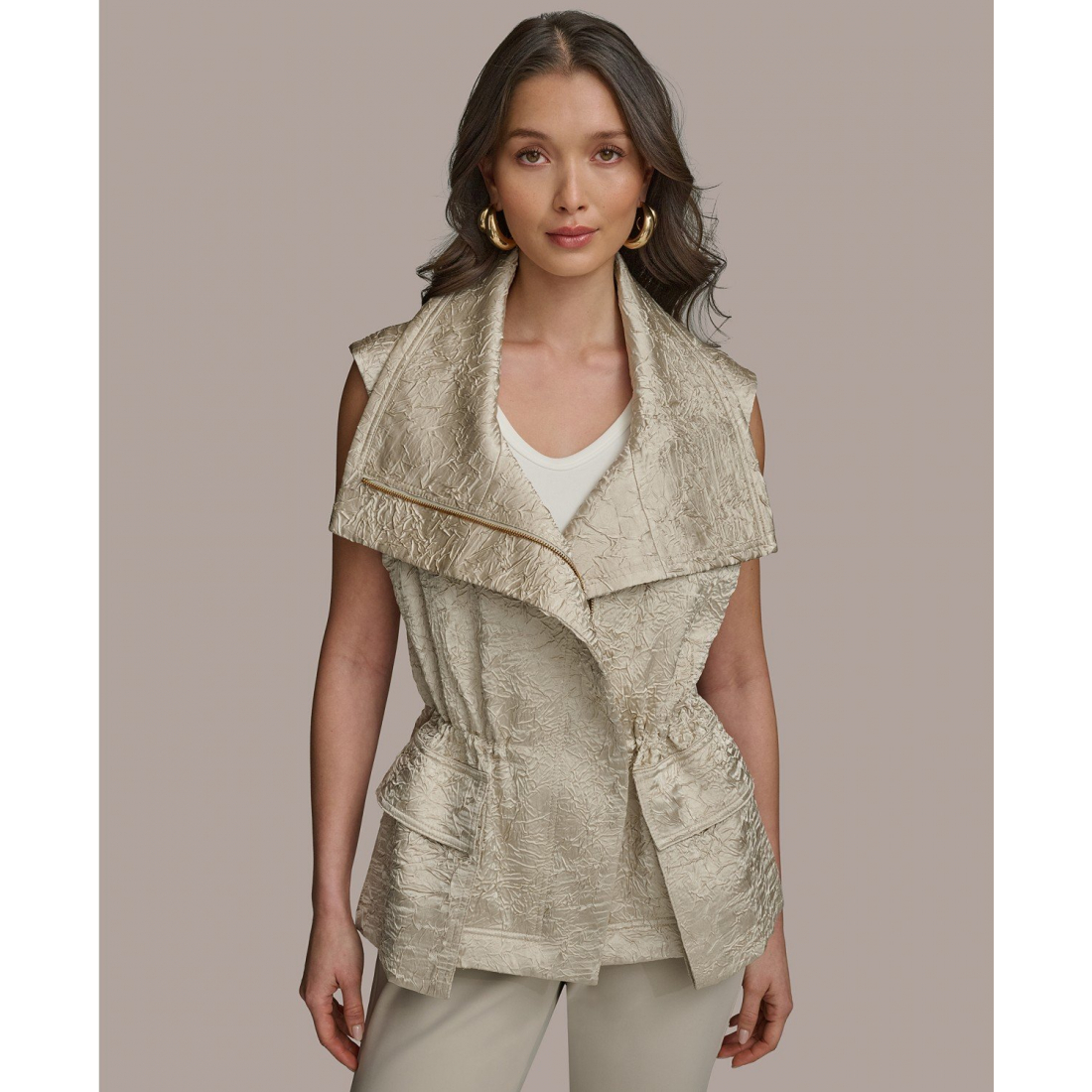 Gilet 'Crinkled' pour Femmes