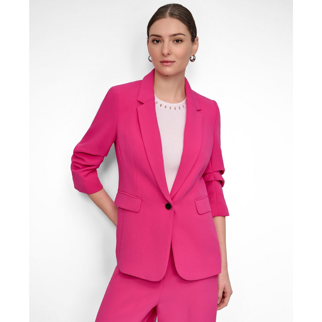 Blazer 'Ruched-Sleeve' pour Femmes