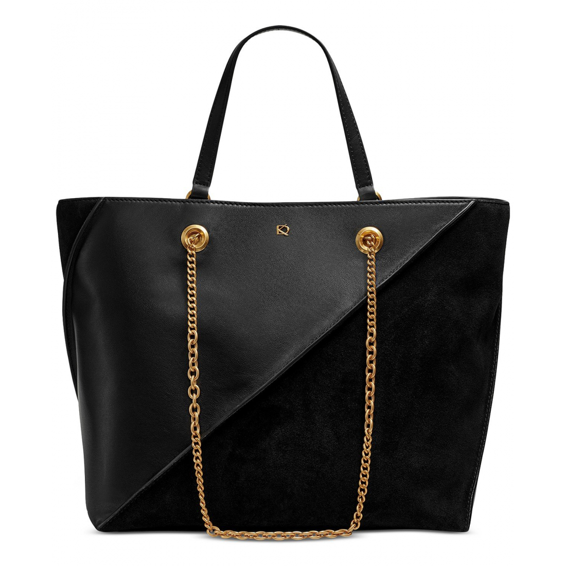 Women's 'Setauket Leather & Suede with Chain Strap' Tote Bag