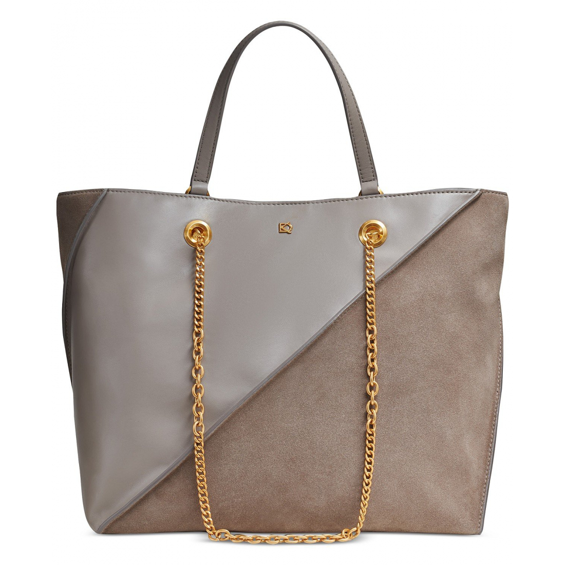 Women's 'Setauket Leather & Suede with Chain Strap' Tote Bag