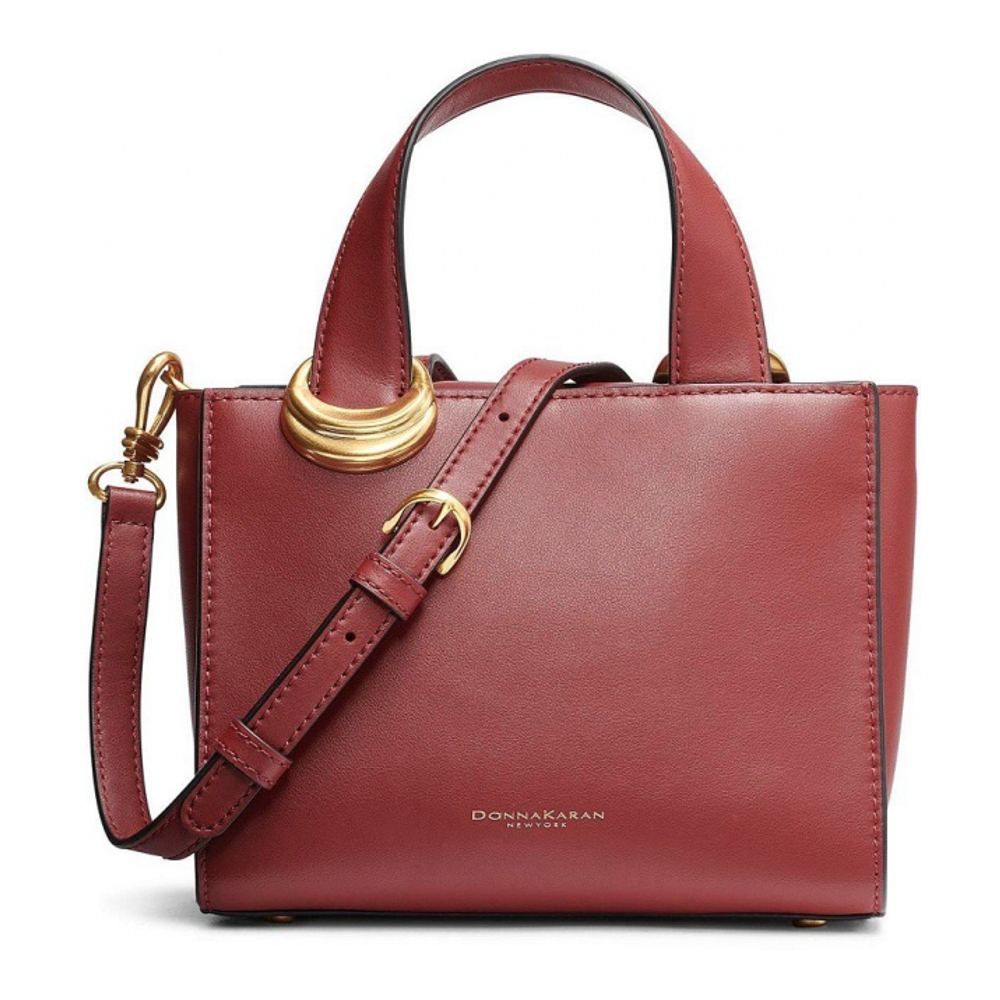 Women's 'Hewlett Leather Top Handle Buckle' Crossbody Bag