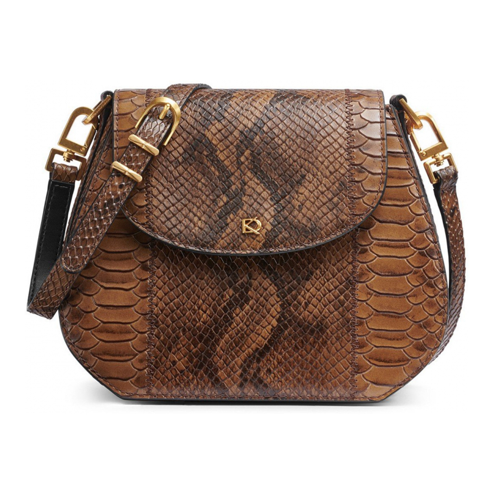 Women's 'Bellerose Python Flap' Crossbody Bag