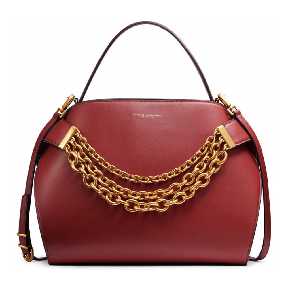Women's 'Plandome Chain Top Handle Leather' Satchel