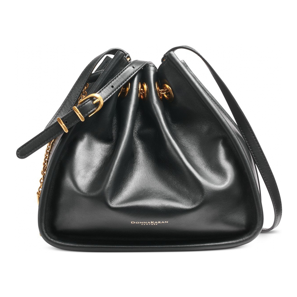 Women's 'Plainview Chain Drawstring' Crossbody Bag