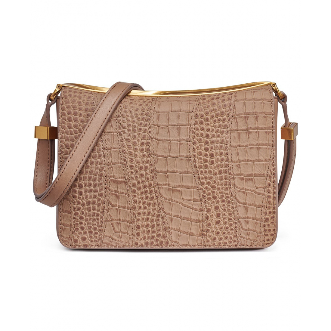 Women's 'Jericho Croco Wave Flapwith Sculpted Hardware' Shoulder Bag