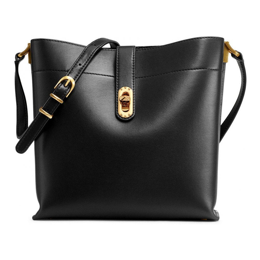 Women's 'Bridgehampton Leather Turnlock Triple Compartment' Crossbody Bag