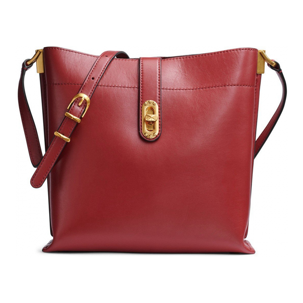 Women's 'Bridgehampton Leather Turnlock Triple Compartment' Crossbody Bag