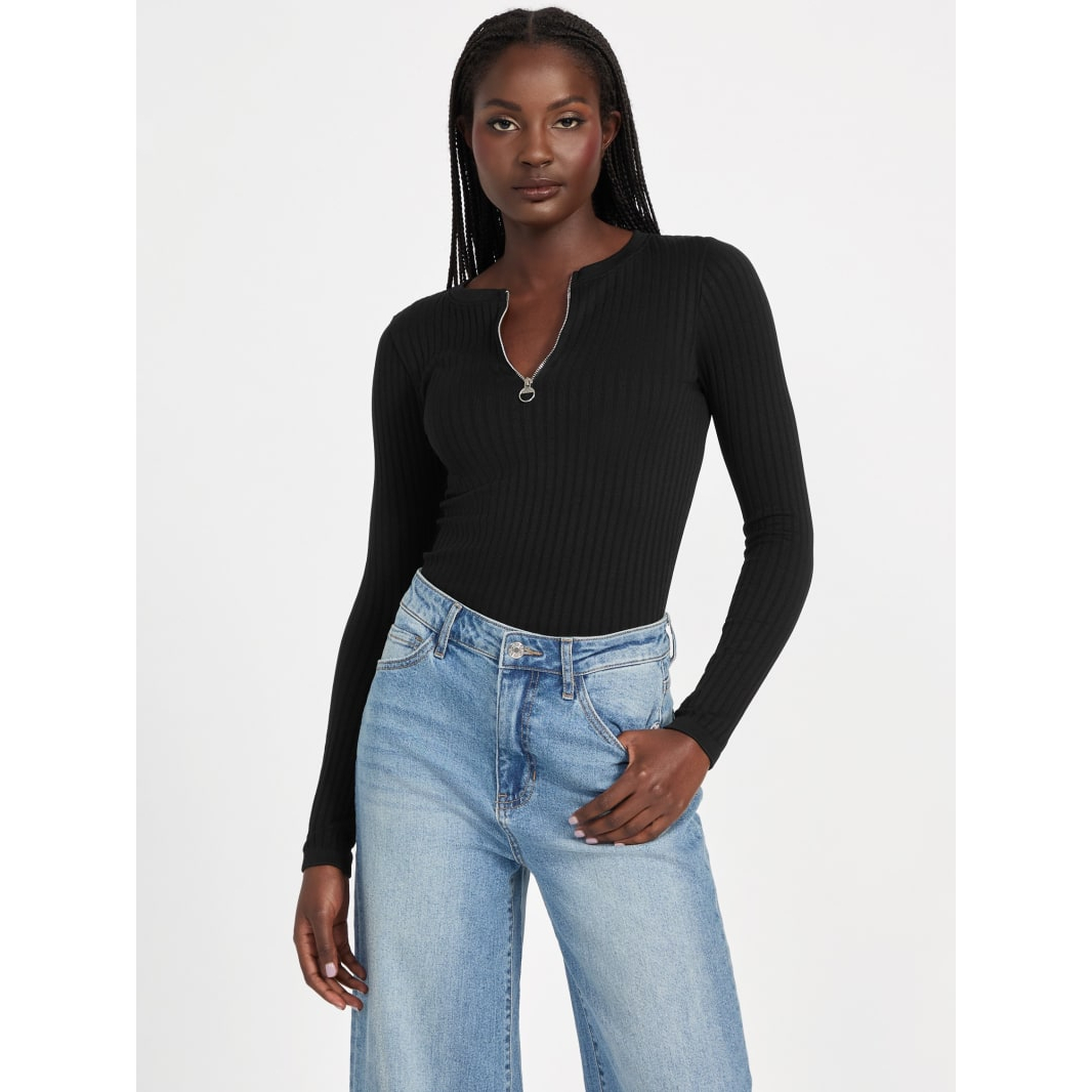 Top 'Rianna Zip Sweater' pour Femmes