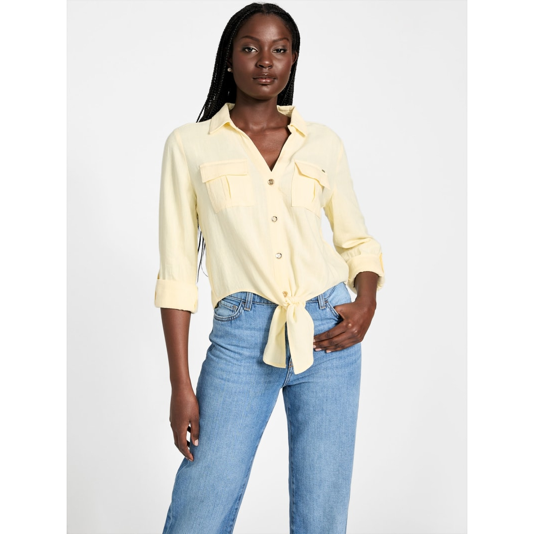 Top 'Harper Tie-Front' pour Femmes