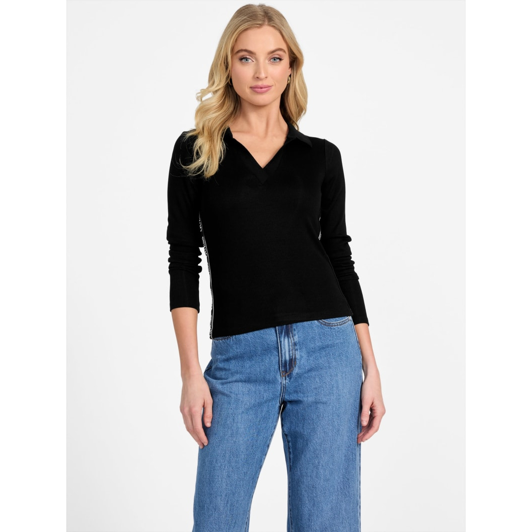 Top à manches longues 'Page Ribbed' pour Femmes