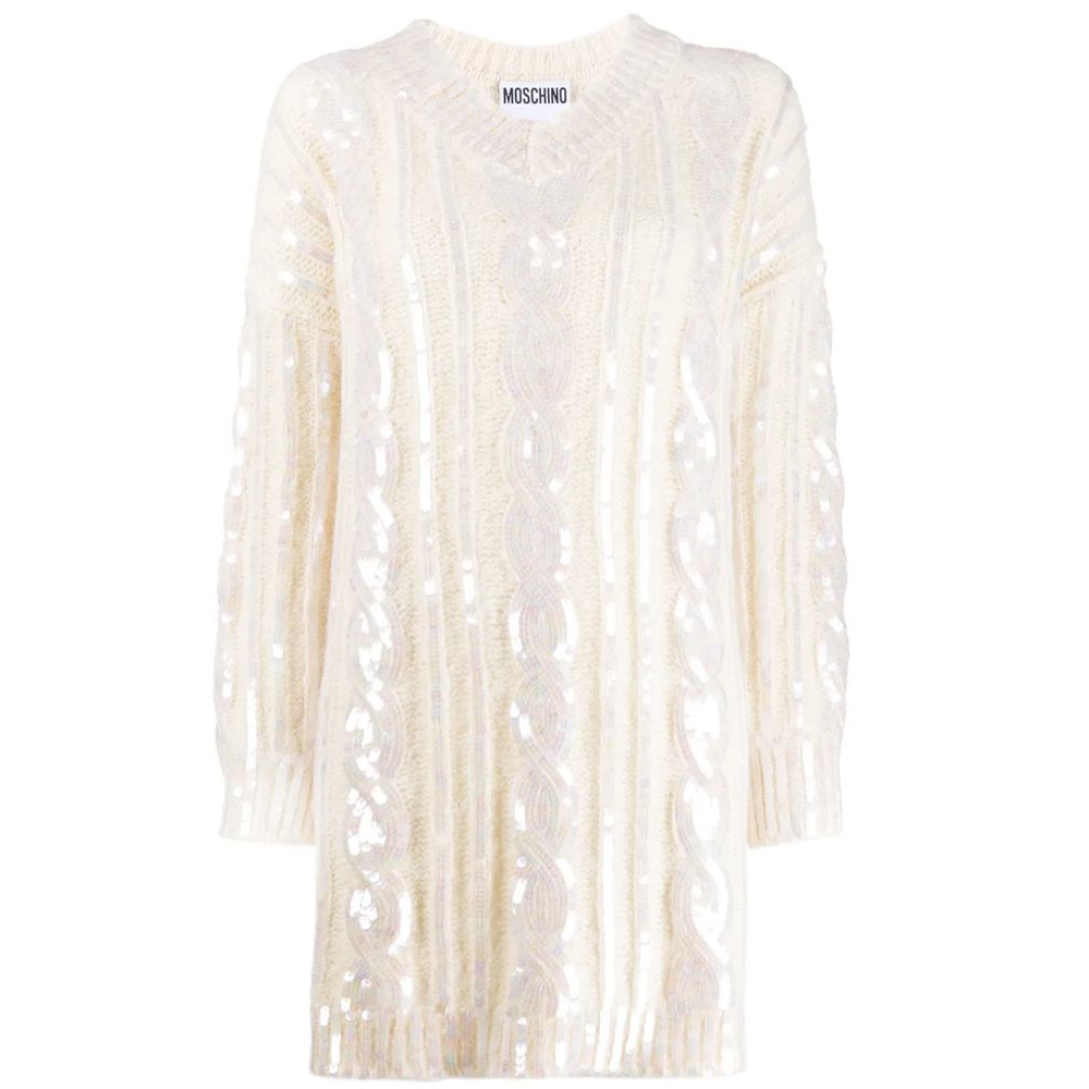 Women's 'Knitted' Long-Sleeved Dress