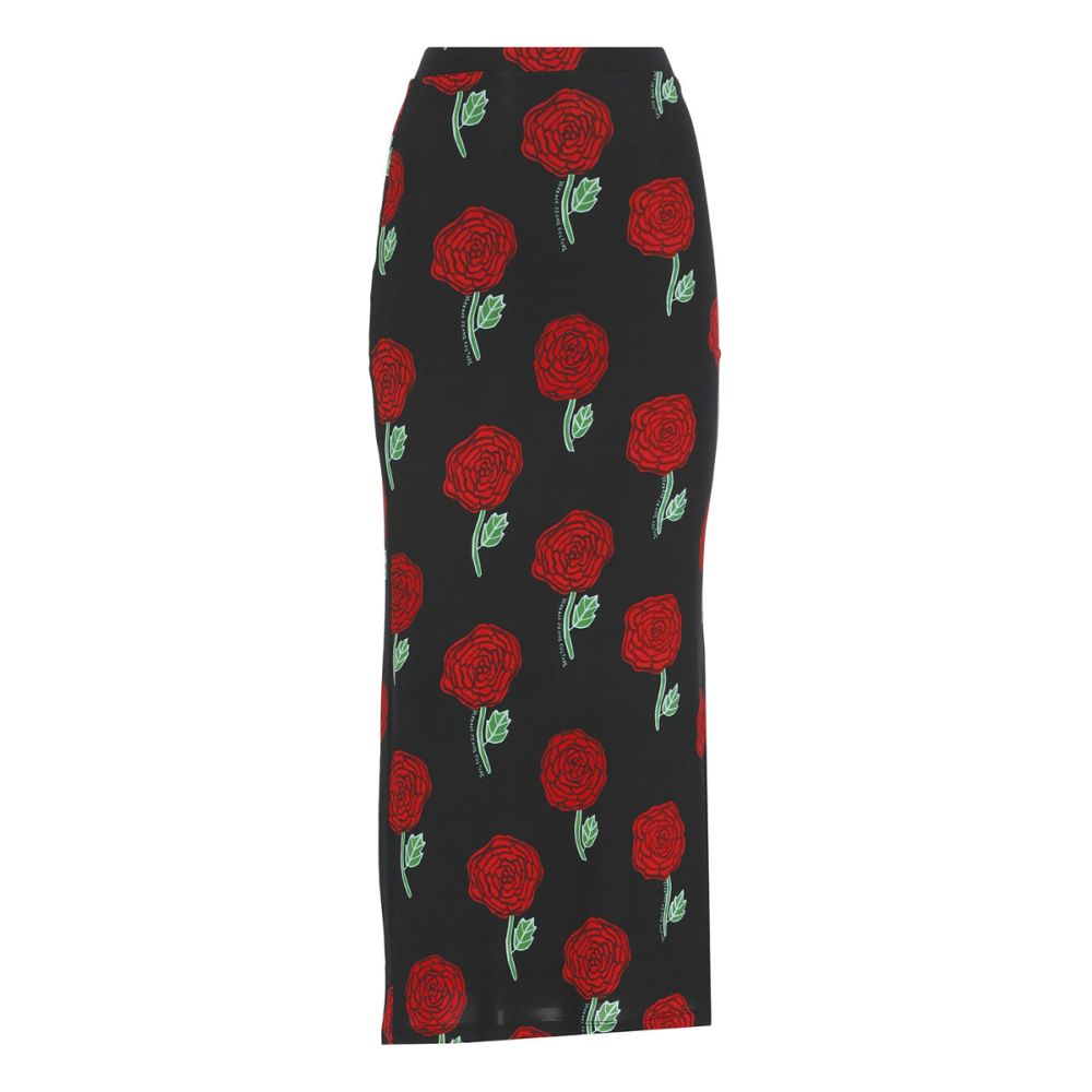 Women's 'Roses Printed' Maxi Skirt