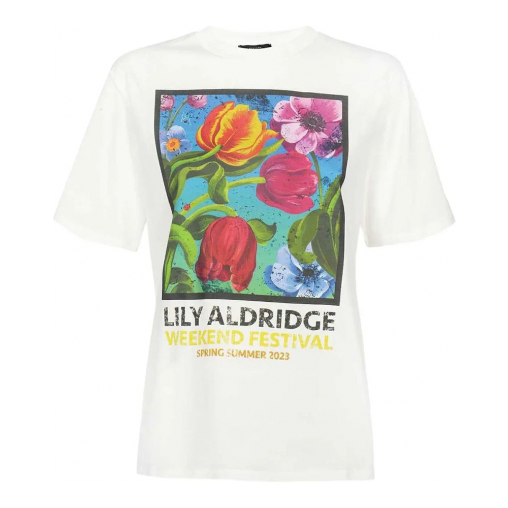 T-shirt 'Floral-Print' pour Femmes