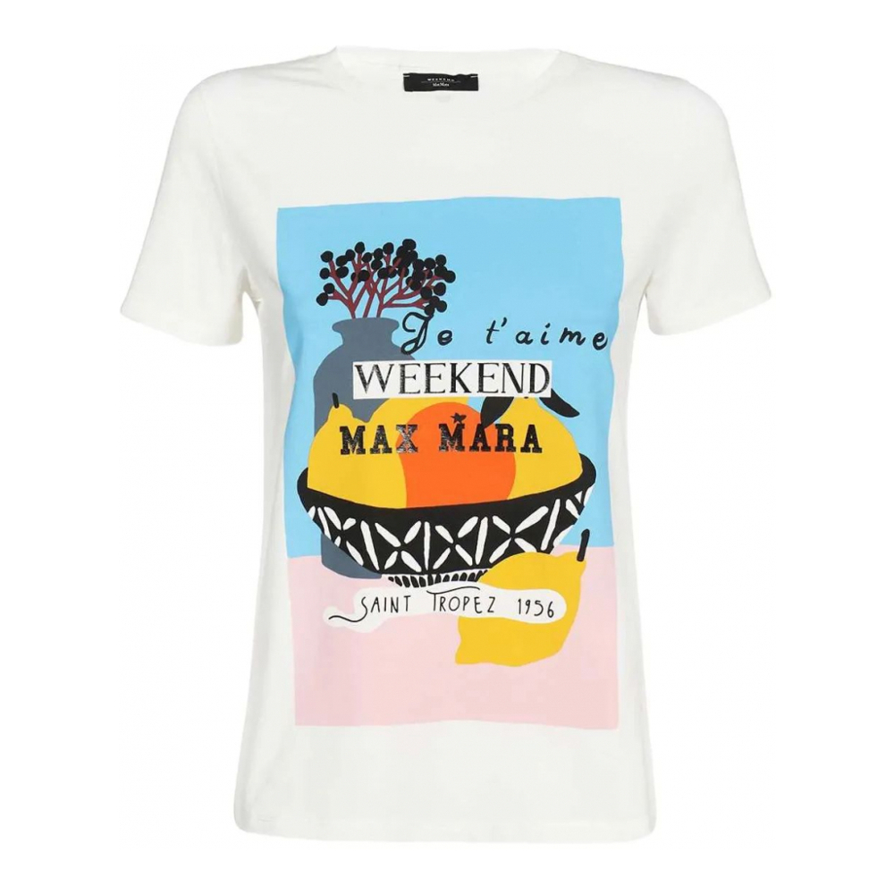 T-shirt 'Fruit-Print' pour Femmes