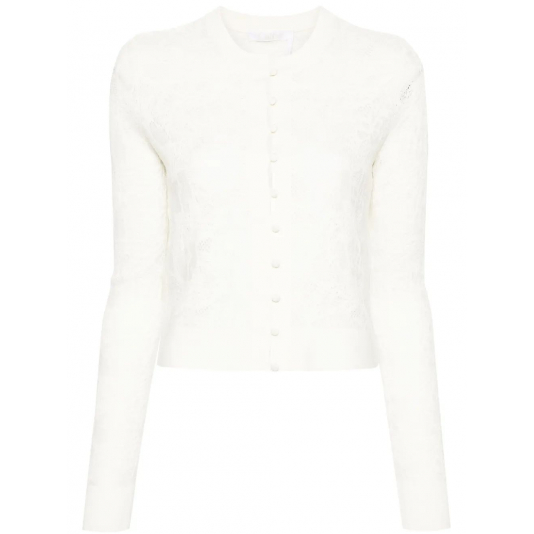 Cardigan 'Floral-Jacquard Buttoned' pour Femmes