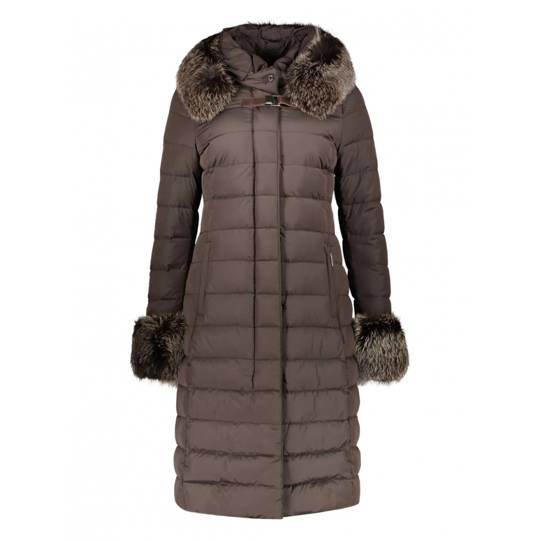 'Hooded Zip-Up' Mantel für Damen