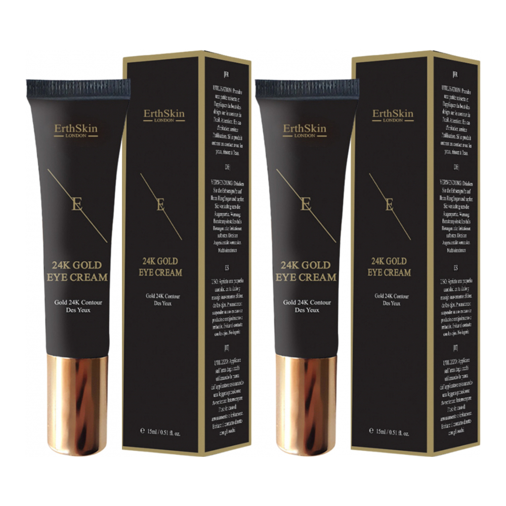 '24K Gold' Creme für unter die Augen - 15 ml, 2 Stücke