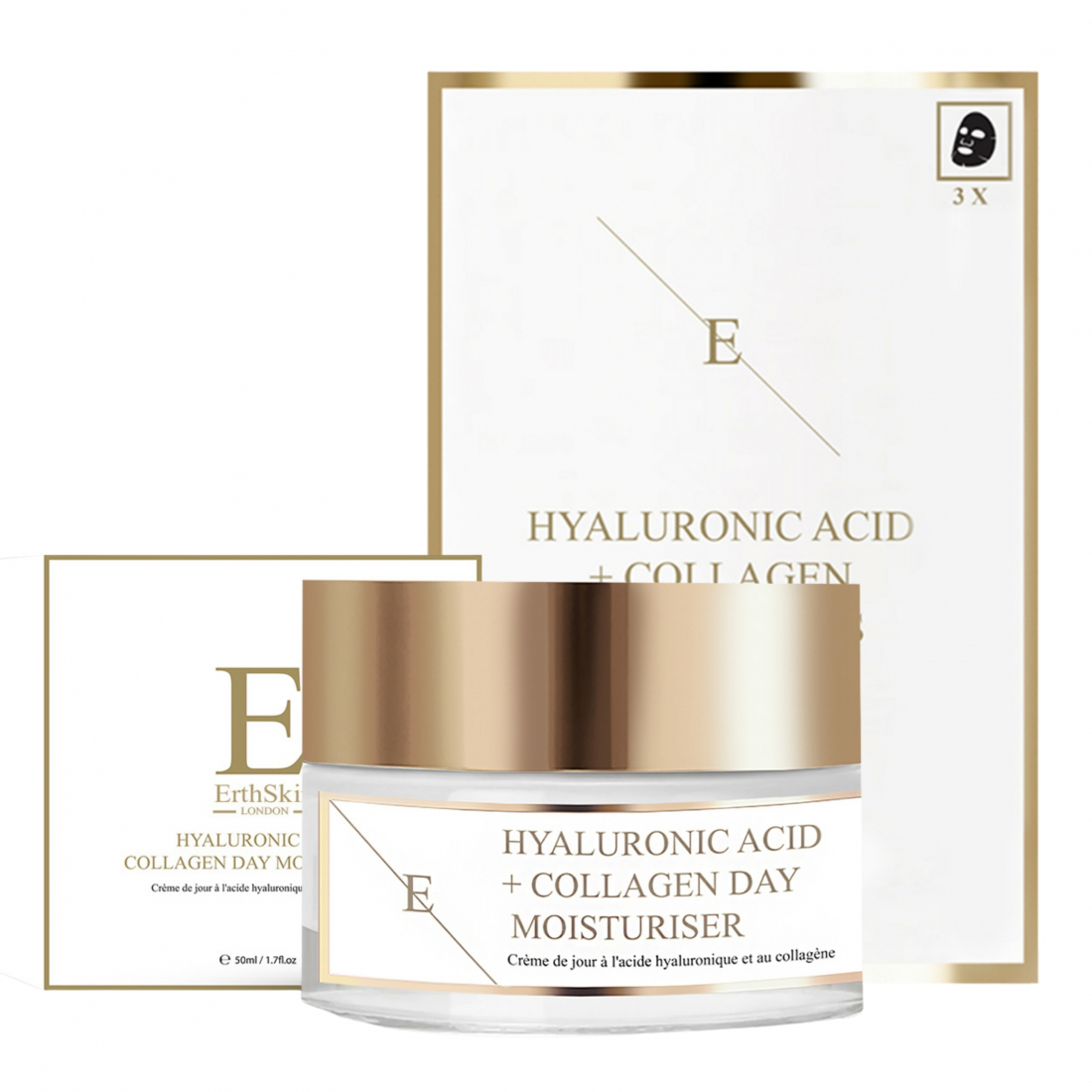 Coffret de soins de la peau 'Hyaluronic Acid & Collagen' - 2 Pièces