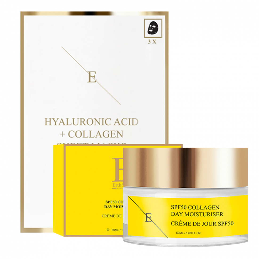 Coffret de soins de la peau 'Collagen Glow' - 2 Pièces