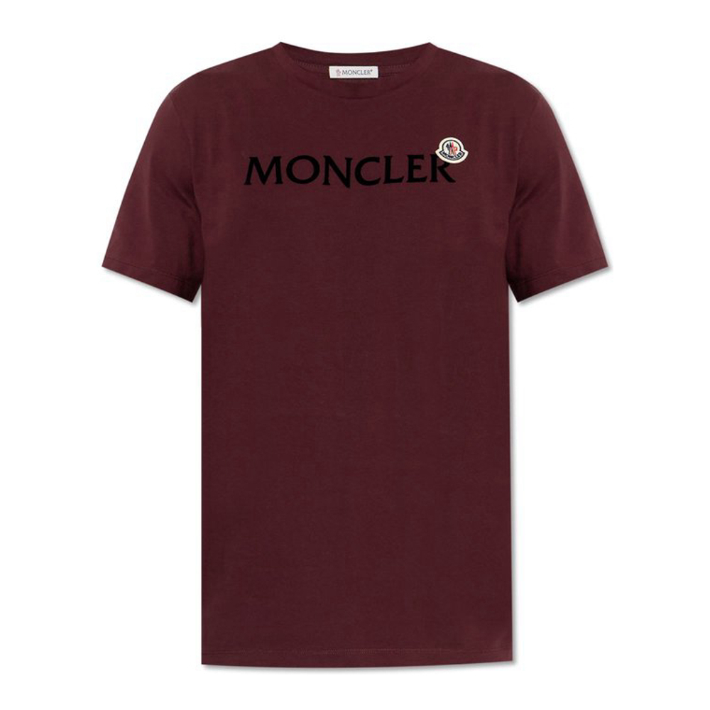 T-shirt 'Moncler Flocked Logo' pour Hommes